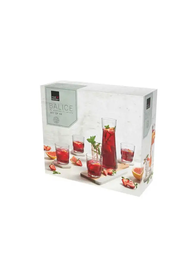 royal leerdam Balice Set 5Pcs ( Carafe + 4 Tumblers )