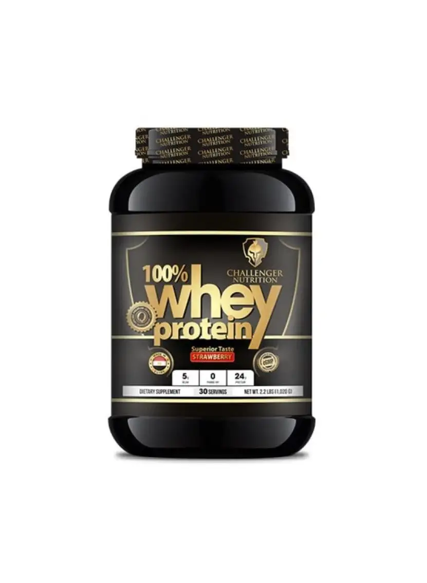 CHALLENGER NUTRITION 100% Whey Protein, Strawberry, 1,020 G