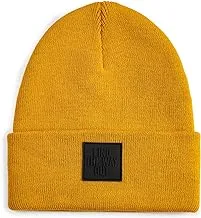 Koton Men Basic Beanie Slogan Tag Printed Folded Detailed