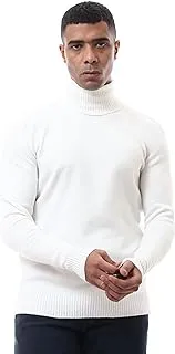 Ravin mens Men Pullover Braided Knit Mock Neck Pullover Pullover Sweater