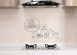 Transparent Cartoon Kitchen Stove Oil Proof Stickers High Temperature Household Fume Sticker Waterproof Wall Stickers-es