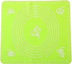 Silicone Baking Mat for Pastry Rolling with Measurements Reusable Non-Stick Dough Pad for Housewife and Cooking Enthusiasts - Green