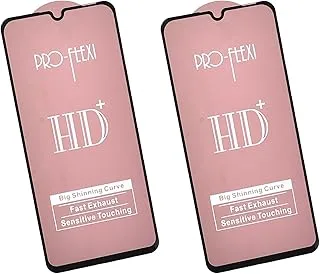 واقي شاشة زجاجي مقوى Pro Flexi HD+ مع طبقة مضادة للخدش وشفافية عالية لهاتف Huawei P30 lite 6.15 بوصة، مجموعة من قطعتين - شفاف