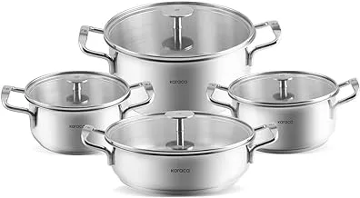 Karaca | Alaz Steel Cooking Pot 8-Piece Set