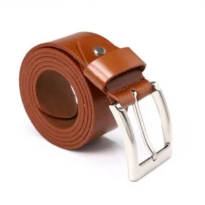 Activ Single Loop Casual Leather Belt - Caramel Brown