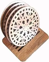 cashmeera Wood,Brown - Drink Coasters