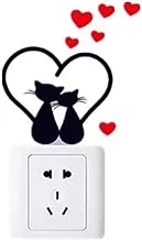 Cat Light Switch Decor Wall Stickers- 5 Pieces