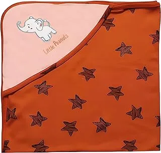 Baby Shoora Cotton Blanket Printed Stars For Unisex-Dark Red