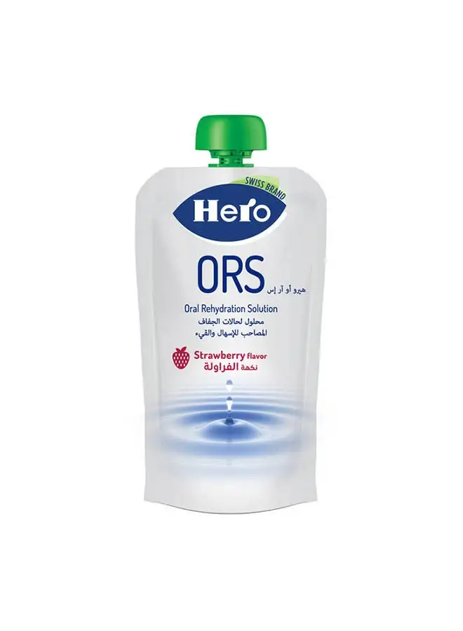 Hero Baby Ors (Oral Rehydration Solution) Strawberry Flavor 200 ml