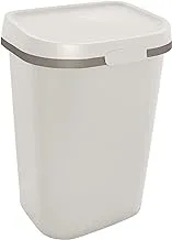 Curver Plastic Mistral Flat Waste Bin, 25 Liter Capacity, Beige