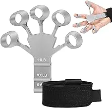 Finger Exerciser, Hand Grip Strengthening Device with 3 Resistance Levels | Grip Strength Trainer Auxiliary Equipment for Basketball Strength Training Device Tacery