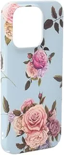 Silicone High Quality Back Phone Protection Case With Flowers Print Design And Safety Edges For Iphone 14 PRO - Multi Color