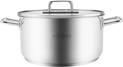 Karaca | Grace Steel Pot 5.5 L, Steel, Practical, Unique Design, Time and Energy-Saving, Unique Design, Daily and Special Pot, Stylish