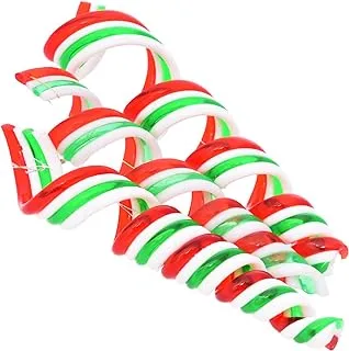 accessories shop Plastic Candy Christmas Santa Claus Tree Decoration With Spiral Design For Christmas 3 Pieces - Multicolor