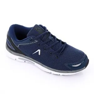 Activ Perforated Textile Navy Blue Sneakers With Lace Closure