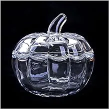 Fruit and Vegetable Basket Pumpkin-shaped Fruit Plate Glass Fruit Bowl Candy and Biscuit Storage Tray Crystal Fruit Plate Suitable for Home Dining Room and Living Room Decorative Fruit Bowl