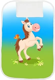 Baby Shoora Fiber Changing Diapers Mat Printed Horse For Unisex-Multicolor