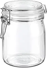 Borgonovo 96.75Nr Normal Food Container Jar 750ML With Elegant Design - Clear