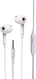 Vdenmenv DR06 Aux Earphone Stereo Ergonomic Design With Earphone plug Comfortable And Simple Button For Mobile Phone - White Headphones Headset