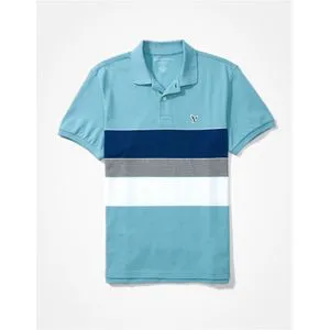 American Eagle Colorblock Pique Polo Shirt