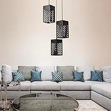 Perforated decorative Wood Ceiling Lamp - 3 Lights