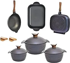 NeoKlein Double grill 36+wok 30 + casserole 36+ 3 covers + 3 duck dish (20.24.30)