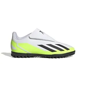 حذاء ADIDAS LYR19 لكرة القدم/كرة القدم X Crazyfast.4 ذو خطاف وحلقة للعشب - أبيض