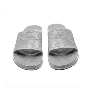 Glasgow Perforated Slide Slippers For Men - Gray