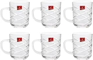 Blink Max brand cup set, pure glass, set of 6 pieces, code: B04_10