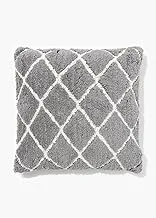 Matalan Diamond Berber Outdoor Direct Fill Cushion, 46 cm x 46 cm Size, Grey