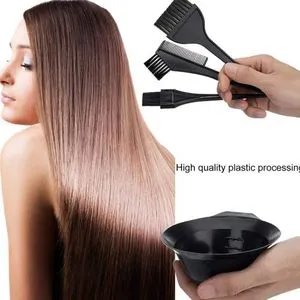 4 Pieces Hair Dye Set, Comb Brushes Set For Styling And Hair Coloring Salon. (black).