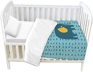 Mamas Gift Little Prince Bed Cover, White/Blue