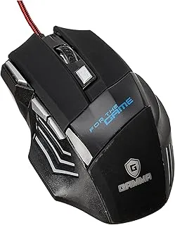 Gamma X1043 Wired Mouse Gaming with 7 Button - Ultra Speed 3200DPI - Backlight RGB 1.2m - Black