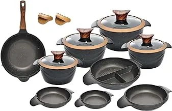 Set of 13 sets of 4 suits+4 multi-cover + 4 Pyrex cover+black wok