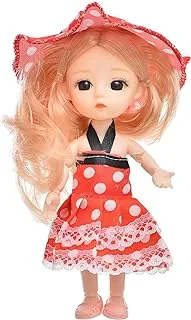 Generic Plastic Japanese Pretty Fashion Doll Containing A Cute Hat And Fluffy Plaid Dress With Long Hair Add Entertaining For Girls Set Of 2 Pieces - Multi Color