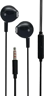 Yison AR-21 Aux Earphone Stereo Ergonomic Design With Earphone plug Comfortable And High Quality For Mobile Phone - Black