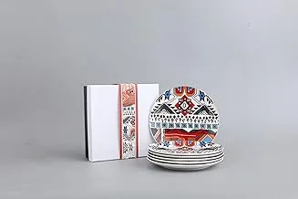 Dessert Plate Set of 6 pc,Istikana,High Quality Porcelain, Assorted decorated design.