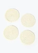 Matalan 2842936 Woven Coasters 4-Pieces, 10 cm Diameter