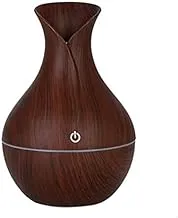 Vase Shape Wooden USB Humidifier with 7 LED (130ml)