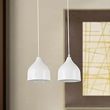 El Rawda RL-NA-021 Modern and Elegant High Quality Dual Ceiling Lamp for Living Room or Bedroom - White