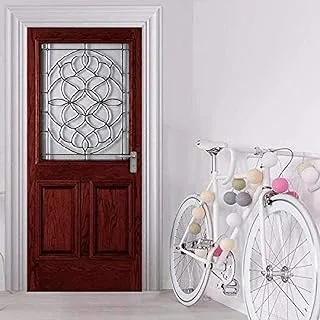 3D Wallpaper Sticker Wooden Grate Entrance Door Sticker Self adhesive Wall Stickers Gifts Bedroom Wallpapers