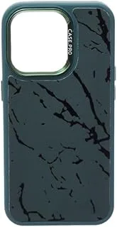 Silicone Back Phone Protection Cover With Amazing Design And Safety Edges For Iphone 15 Pro - Olive Black