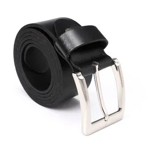 Activ Single Loop Casual Leather Belt - Black