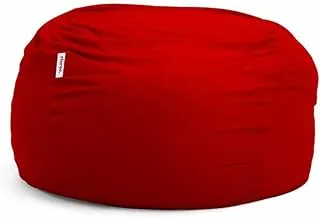 Ricrac Rulos Outdoor Singular Bean Bag, 125 cm x 120 cm Size, Red