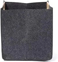 Matalan Felt Storage Basket, Small, 28 cm x 28 cm Size, Dark Grey