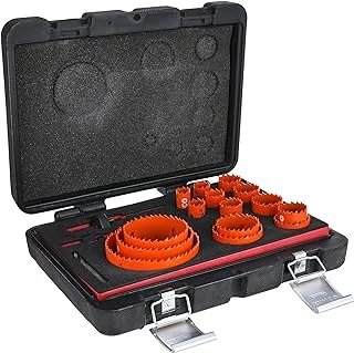 Bahco 3834-SET-153 Bi-Metal Hole Saw 11-Pieces Set, 16 mm Size