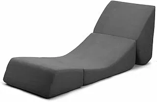 RicRac Reversible Chaise Regal Lounge Chair, 70 cm x 170 cm x 70 cm Size, Dark Gray Indoors