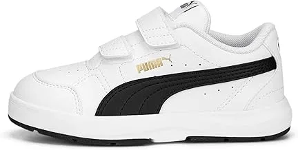 PUMA Boys/Unisex Puma Evolve Court V PS PUMA White-PUMA B Sportstyle Kids Sneakers