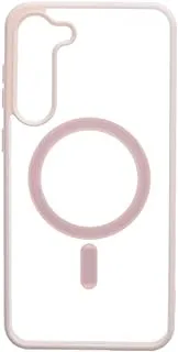 Silicone Back Phone Protection Cover With Silicone Pocket And Safety Edges For Samsung Galaxy S23 Plus - Transparent Simon