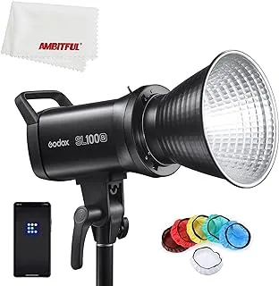 Godox SL100Bi 100W 2800-6500K White Yellow Version LCD Panel LED Video Light Continuous Output Bowens Mount Studio Light (SL100BI)